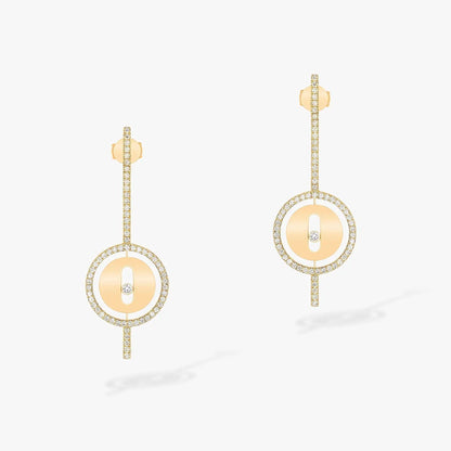 [⭐Clover Jewelry]Demo MOVE ARROW PINK GOLD DIAMOND EARRINGS