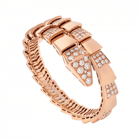 [⭐Clover Jewelry]SERPENTI BRACELET PINK GOLD DIAMOND