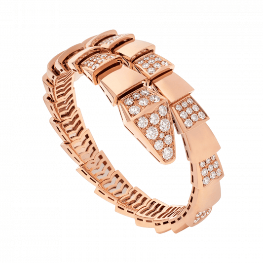[⭐Clover Jewelry]SERPENTI BRACELET PINK GOLD DIAMOND