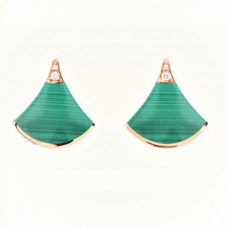 [⭐Clover Jewelry]DIVAS DREAM EARRINGS PINK GOLD