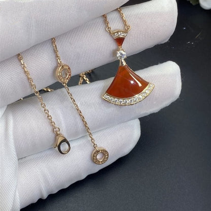 [⭐Clover Jewelry]DREAM NECKLACE CARNELIAN DIAMOND