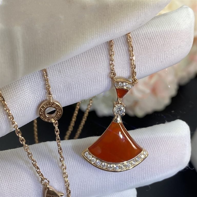 [⭐Clover Jewelry]DREAM NECKLACE CARNELIAN DIAMOND