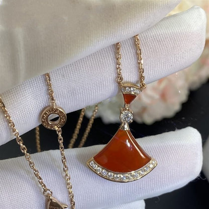 [⭐Clover Jewelry]DREAM NECKLACE CARNELIAN DIAMOND