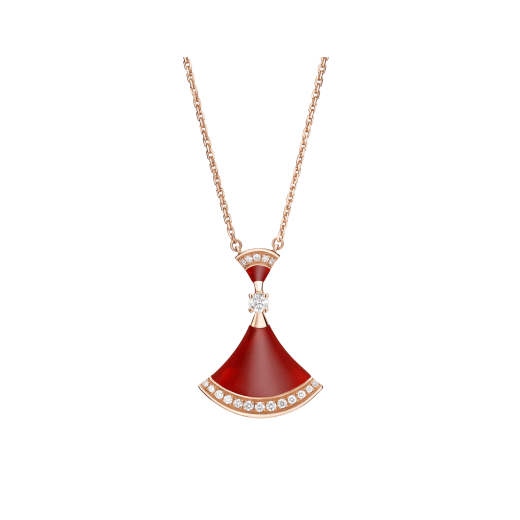 [⭐Clover Jewelry]DREAM NECKLACE CARNELIAN DIAMOND