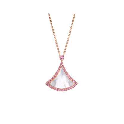 [⭐Clover Jewelry]DREAM NECKLACE MOP DIAMOND PINK