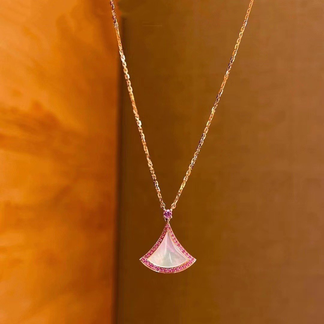 [⭐Clover Jewelry]DREAM NECKLACE MOP DIAMOND PINK