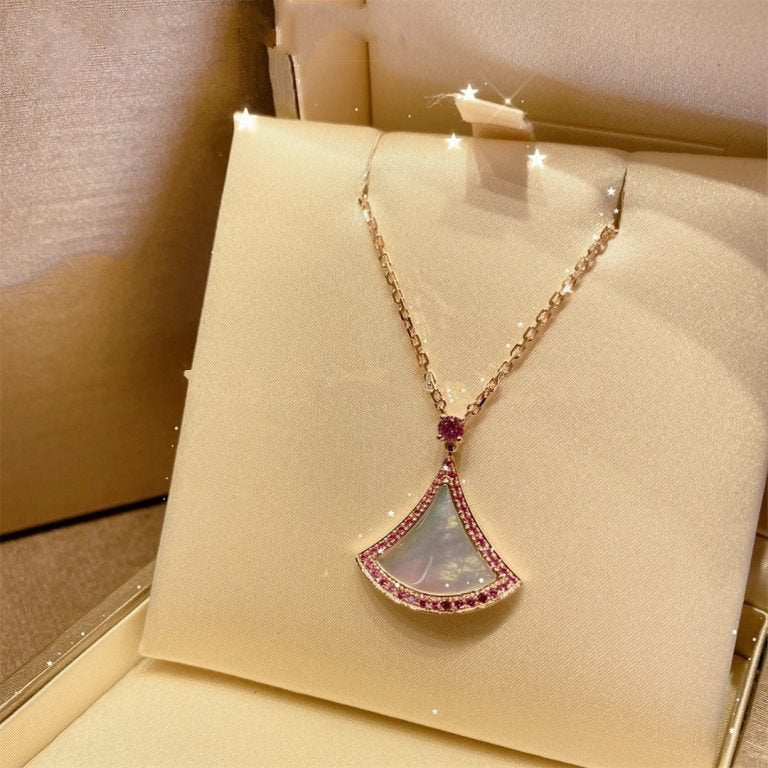 [⭐Clover Jewelry]DREAM NECKLACE MOP DIAMOND PINK