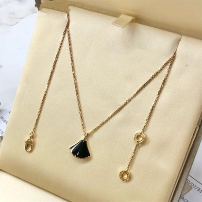 [⭐Clover Jewelry]DREAM NECKLACE ONYX 1 DIAMOND