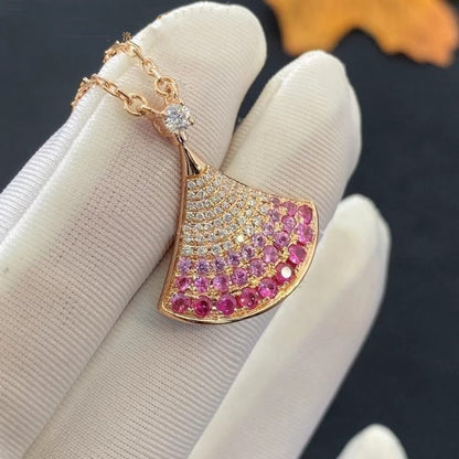 [⭐Clover Jewelry]DREAM NECKLACE PINK GOLD PINK DIAMOND