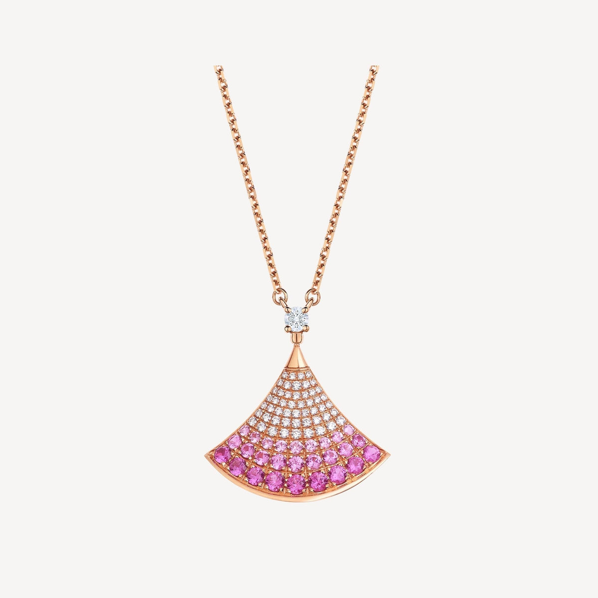 [⭐Clover Jewelry]DREAM NECKLACE PINK GOLD PINK DIAMOND