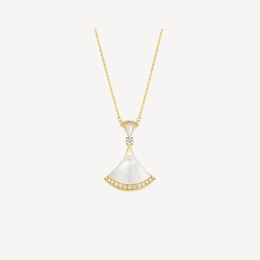 [⭐Clover Jewelry]DREAM NECKLACE MOP GOLD DIAMOND