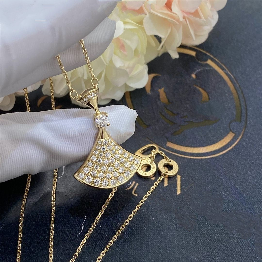 [⭐Clover Jewelry]DREAM NECKLACE GOLD FULL DIAMOND