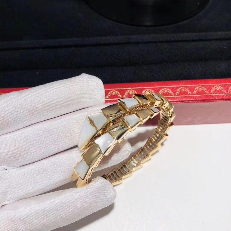 [⭐Clover Jewelry]SERPENTI BRACELET MOP GOLD
