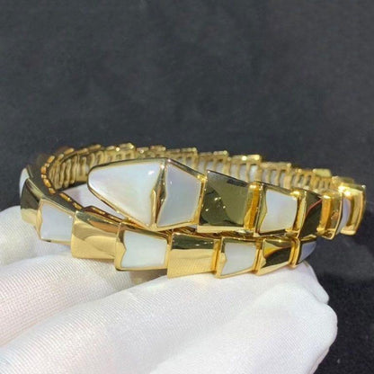 [⭐Clover Jewelry]SERPENTI BRACELET MOP GOLD