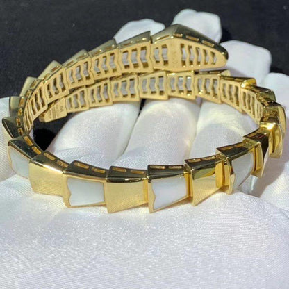 [⭐Clover Jewelry]SERPENTI BRACELET MOP GOLD