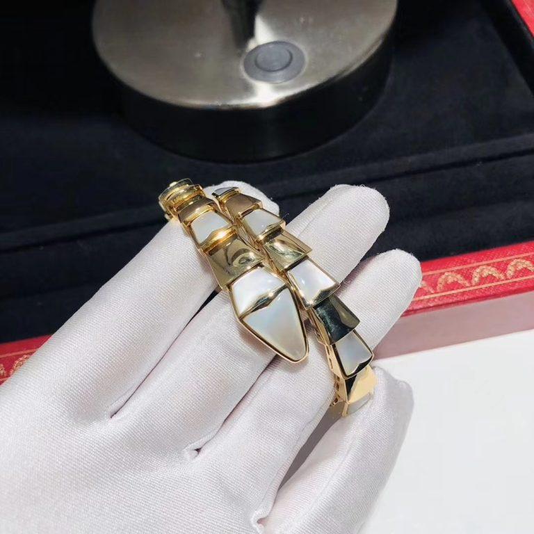 [⭐Clover Jewelry]SERPENTI BRACELET MOP GOLD