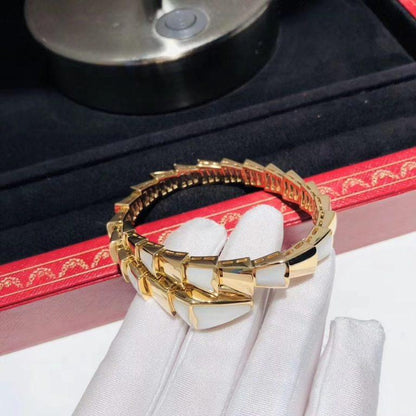 [⭐Clover Jewelry]SERPENTI BRACELET MOP GOLD