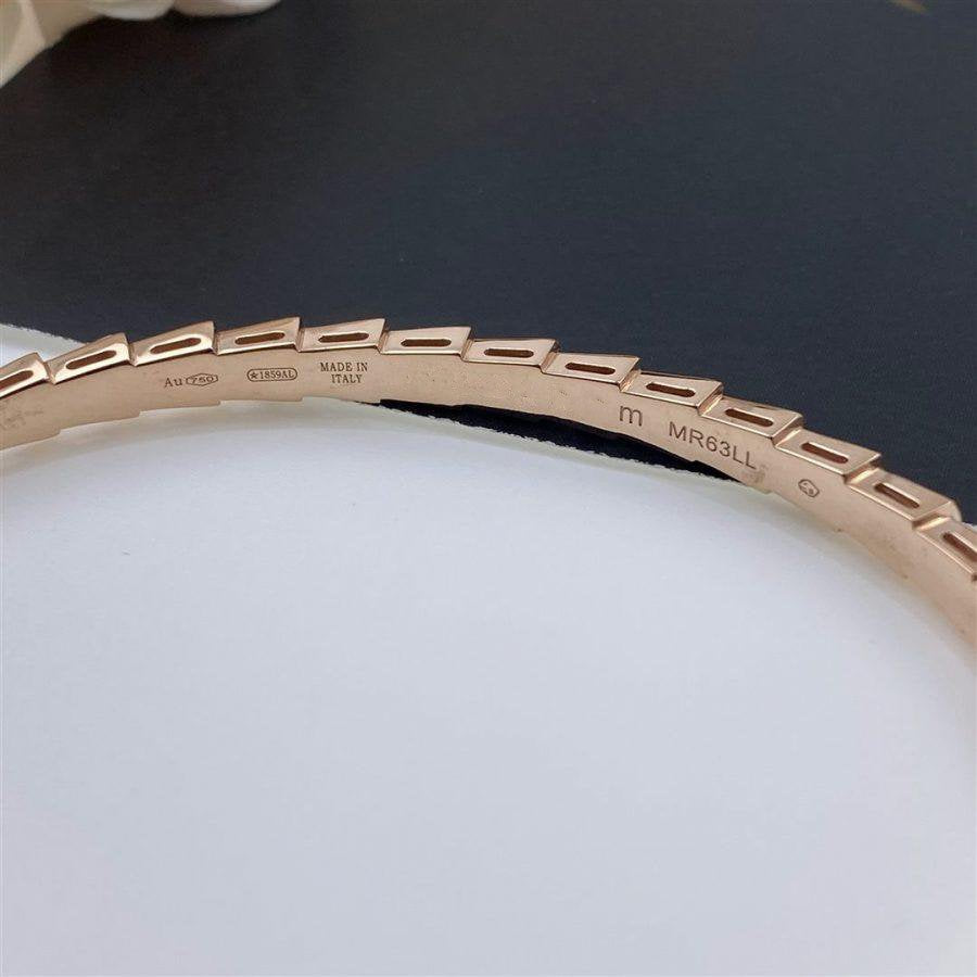 [⭐Clover Jewelry]SERPENTI BRACELET PINK GOLD MOP DIAMOND