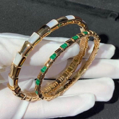 [⭐Clover Jewelry]SERPENTI BRACELET PINK GOLD MOP