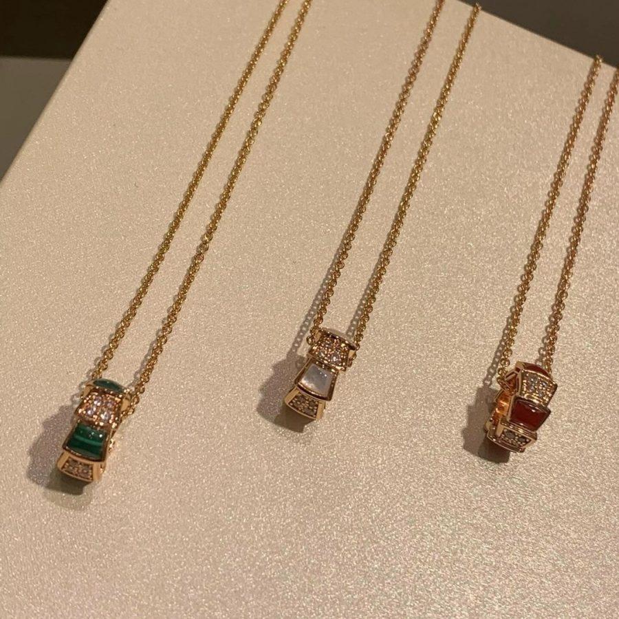 [⭐Clover Jewelry]SERPENTI PEDANT DIAMOND NECKLACE
