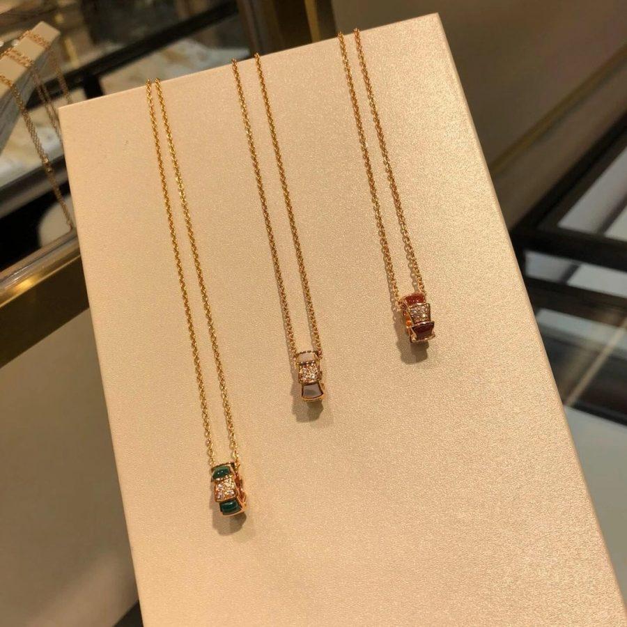 [⭐Clover Jewelry]SERPENTI PEDANT DIAMOND NECKLACE