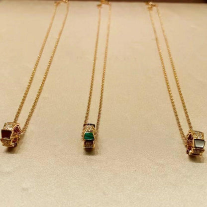 [⭐Clover Jewelry]SERPENTI PEDANT DIAMOND NECKLACE