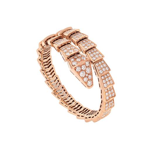 [⭐Clover Jewelry]SERPENTI BRACELET 8MM PINK GOLD DIAMOND
