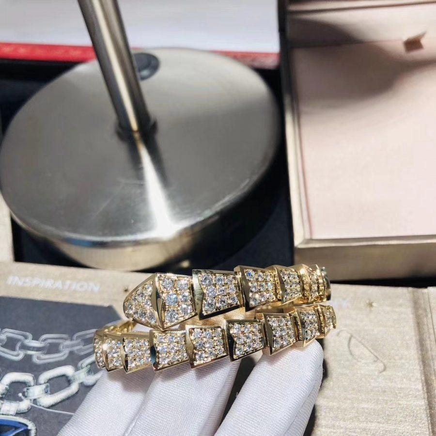 [⭐Clover Jewelry]SERPENTI BRACELET 8MM GOLD DIAMOND