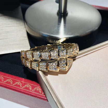 [⭐Clover Jewelry]SERPENTI BRACELET 8MM GOLD DIAMOND