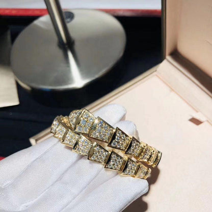 [⭐Clover Jewelry]SERPENTI BRACELET 8MM GOLD DIAMOND