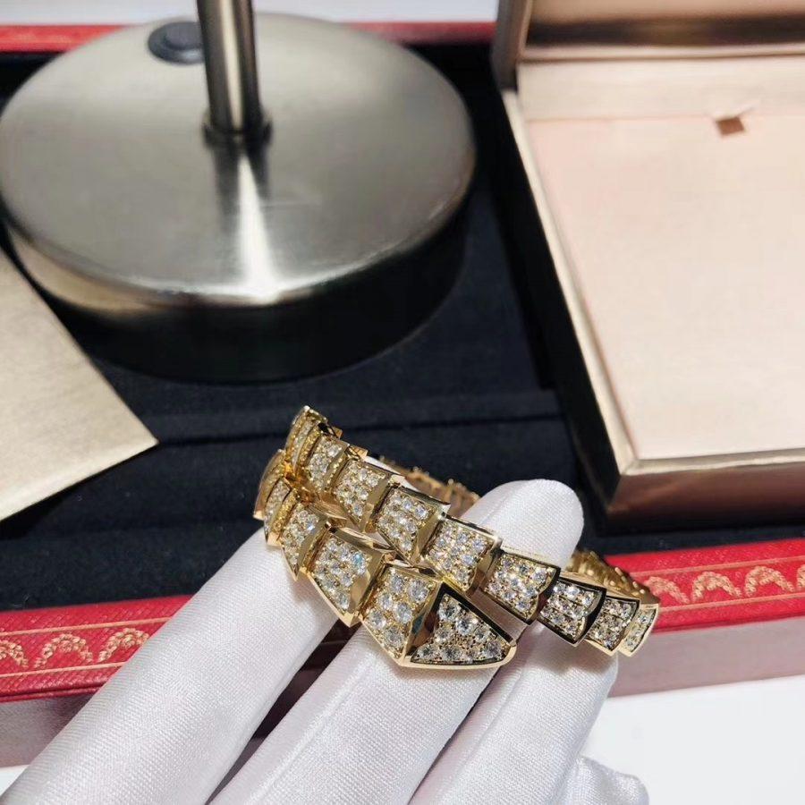 [⭐Clover Jewelry]SERPENTI BRACELET 8MM GOLD DIAMOND