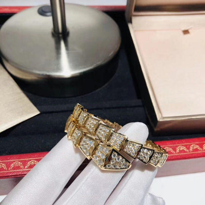 [⭐Clover Jewelry]SERPENTI BRACELET 8MM GOLD DIAMOND