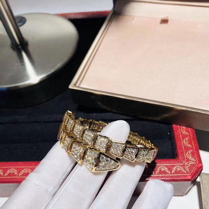 [⭐Clover Jewelry]SERPENTI BRACELET 8MM GOLD DIAMOND