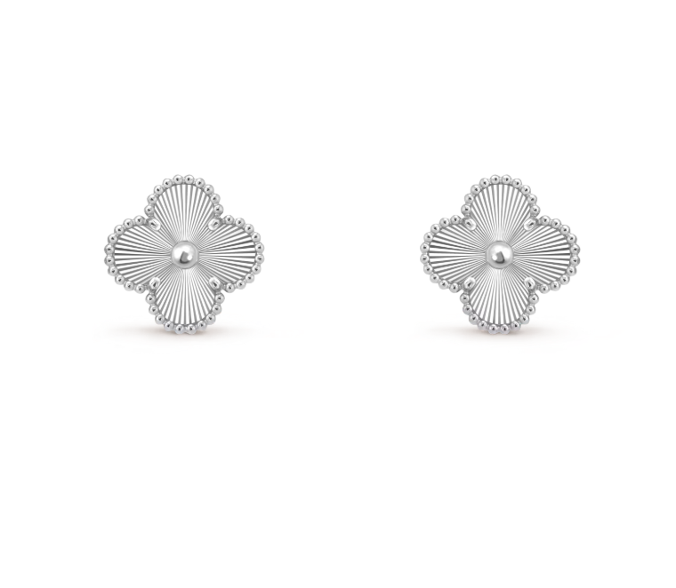 [⭐Clover Jewelry]CLOVER MEDIUM 1 MOTIFS LASER EARRINGS