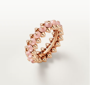 [⭐Clover Jewelry]CLASH ELEGANT ROSE GOLD RING FEATURING NATURAL AGATE