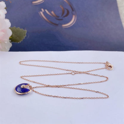 [⭐Clover Jewelry]AMULETTE ROSE GOLD AGATE NECKLACE