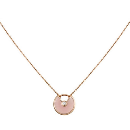 [⭐Clover Jewelry]AMULETTE ROSE GOLD PINK MOP NECKLACE