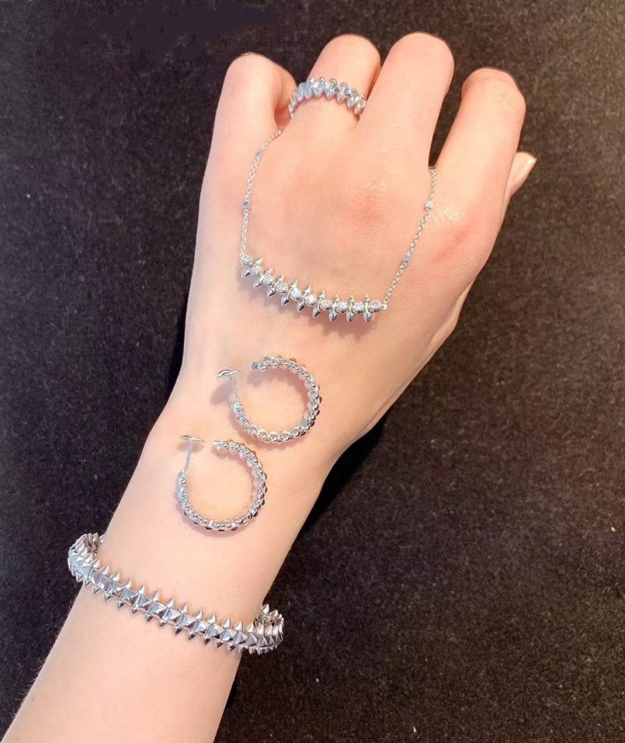 [⭐Clover Jewelry]CLASH SILVER BRACELET