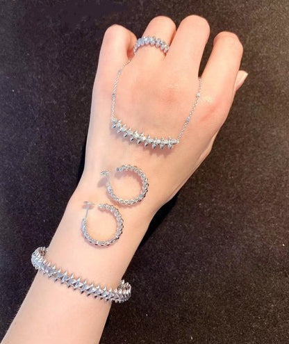 [⭐Clover Jewelry]CLASH SILVER BRACELET