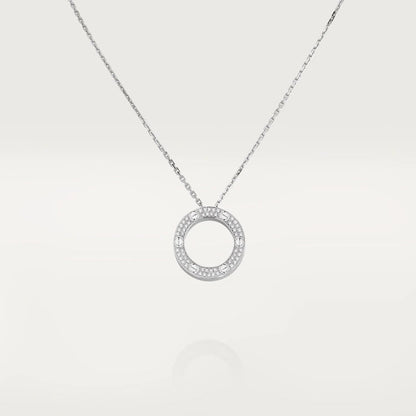 [⭐Clover Jewelry]LOVE NECKLACE ADJUSTABLE SILVER