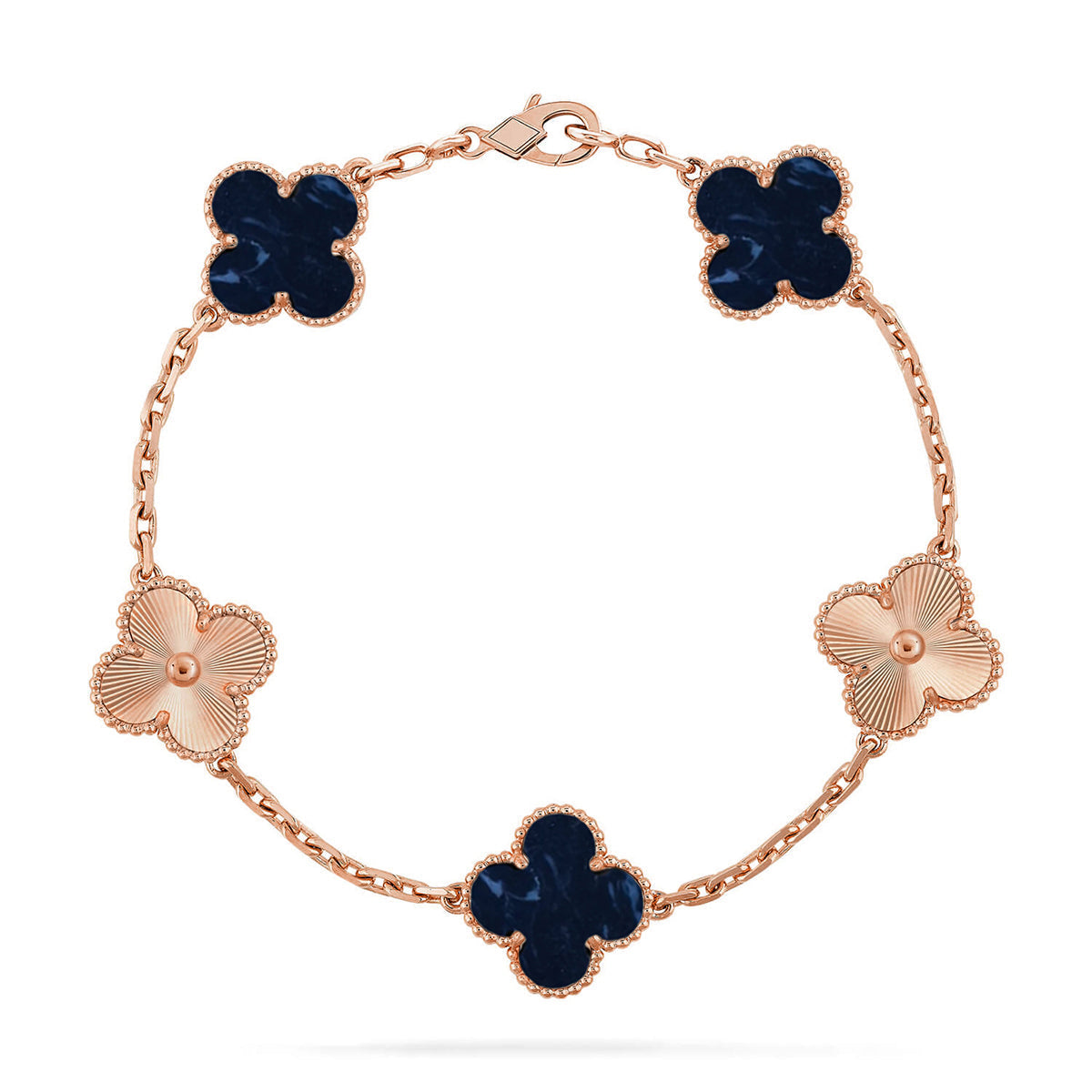 [⭐Clover Jewelry]CLOVER 5 MOTIF PIETERSITE BRACELET COLLECTION