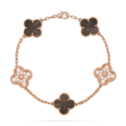 [⭐Clover Jewelry] CLOVER 5 MOTIF GRAY MOP BRACELET COLLECTION