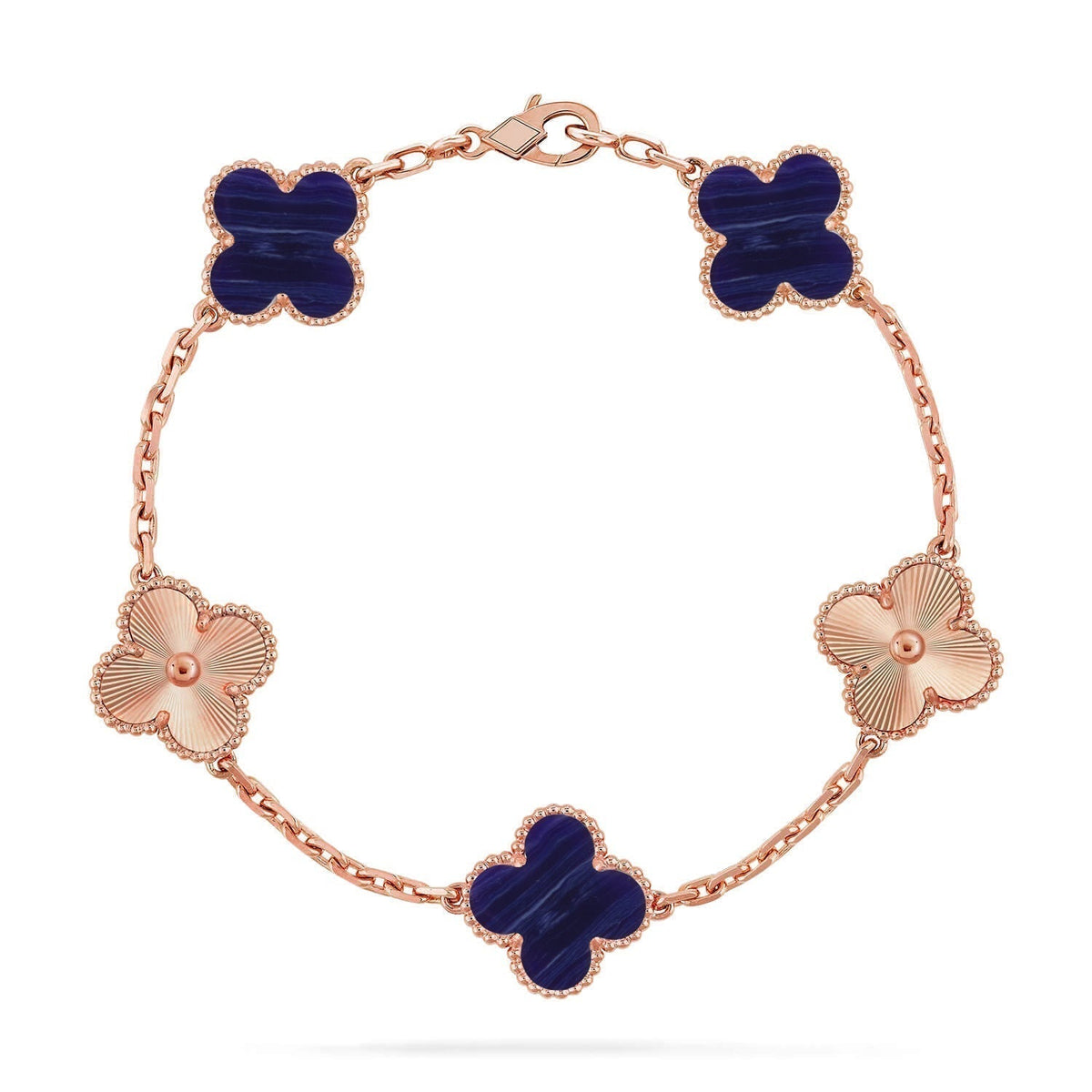 [⭐Clover Jewelry]CLOVER 5 MOTIF PURPLE STRIPES BRACELET COLLECTION