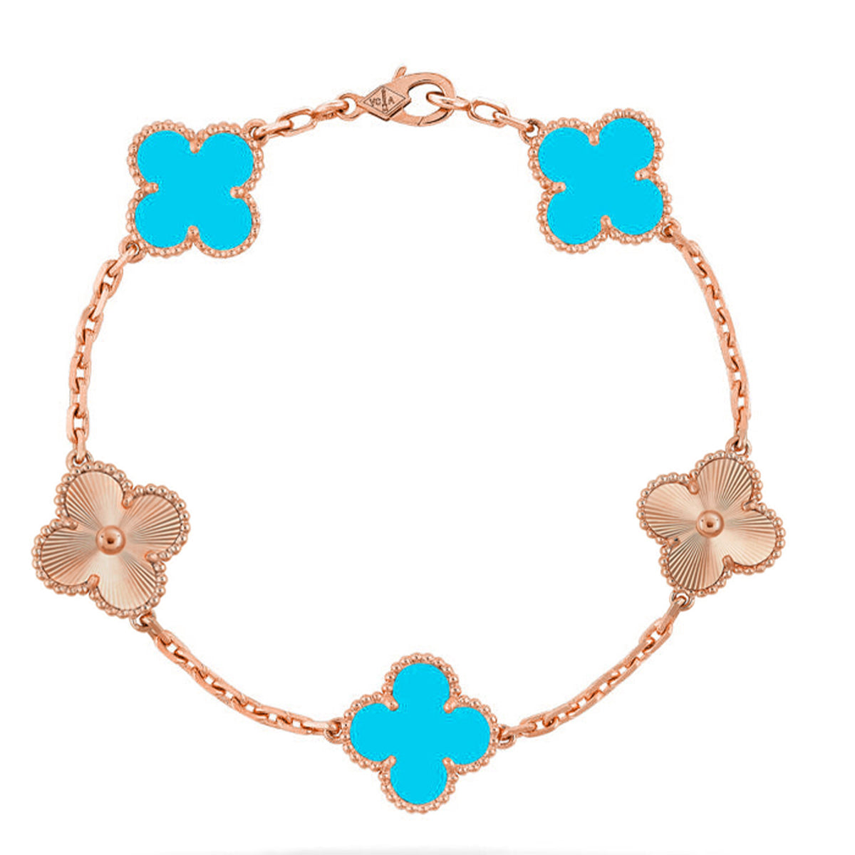 [⭐Clover Jewelry] CLOVER 5 MOTIF TURQUOISE BRACELET COLLECTION