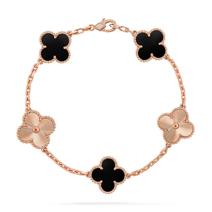 [⭐Clover Jewelry] CLOVER 5 MOTIF ONYXS BRACELET COLLECTION
