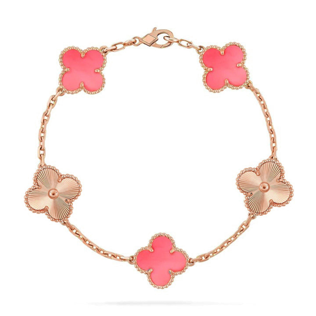 [⭐Clover Jewelry] CLOVER 5 MOTIFS  PINK MOP BRACELET COLLECTION