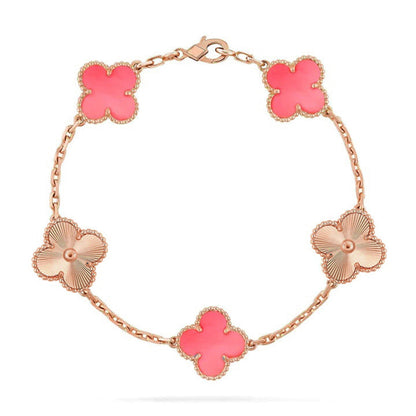 [⭐Clover Jewelry] CLOVER 5 MOTIFS  PINK MOP BRACELET COLLECTION