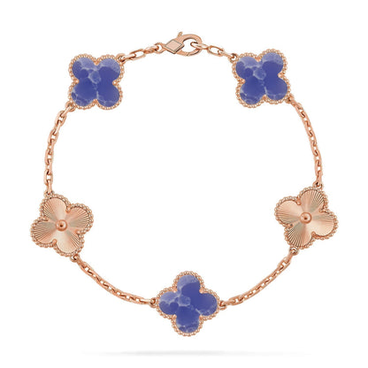 [⭐Clover Jewelry]CLOVER 5 MOTIF BLUE VEINS BRACELET COLLECTION