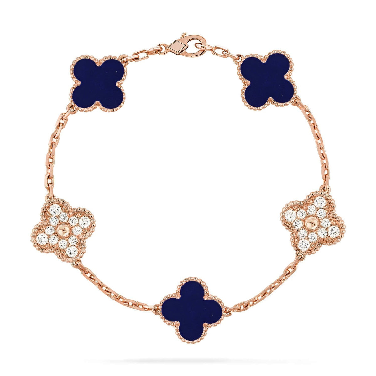 [⭐Clover Jewelry]CLOVER 5 MOTIF LAPIS LAZULI BRACELET COLLECTION