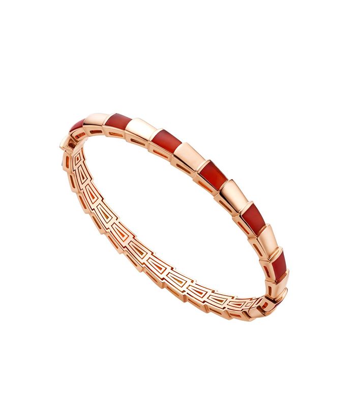 [⭐Clover Jewelry]SERPENTI BRACELET PINK GOLD RUBELLITE